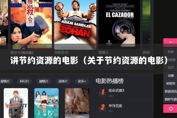 讲节约资源的电影(关于节约资源的电影)