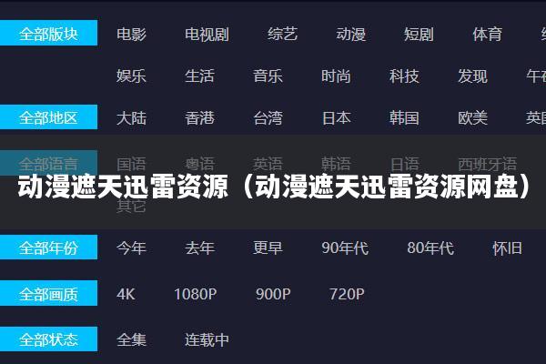 动漫遮天迅雷资源(动漫遮天迅雷资源网盘)