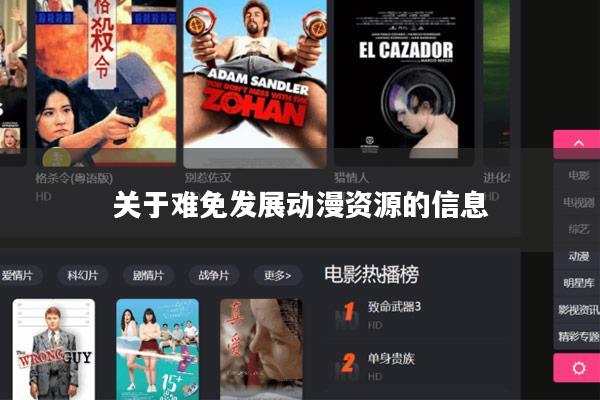 关于难免发展动漫资源的信息