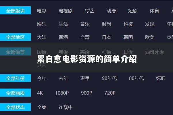 累自愈电影资源的简单介绍