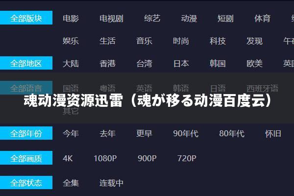 魂动漫资源迅雷(魂が移る动漫百度云)
