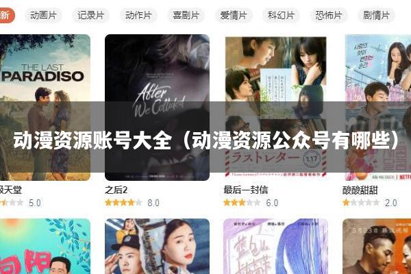 动漫资源账号大全(动漫资源公众号有哪些)