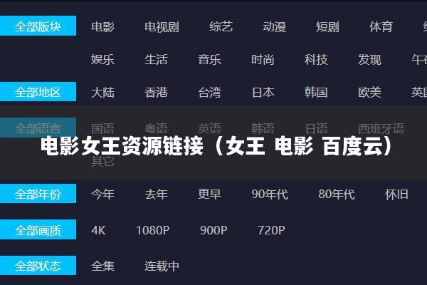 电影女王资源链接(女王 电影 百度云)