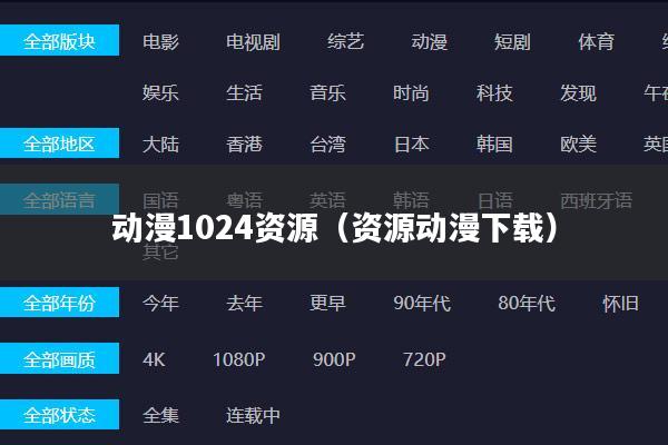 动漫1024资源(资源动漫下载)